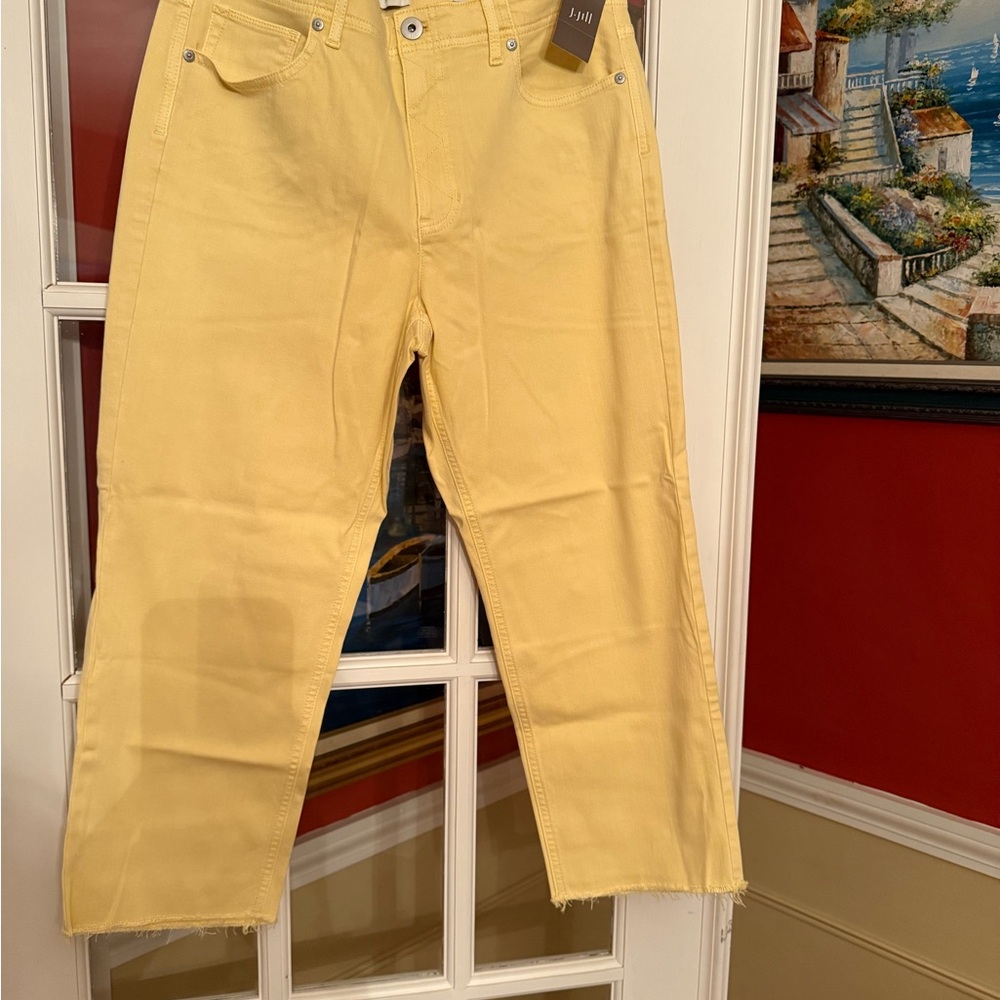 Yellow High-Waisted Pants